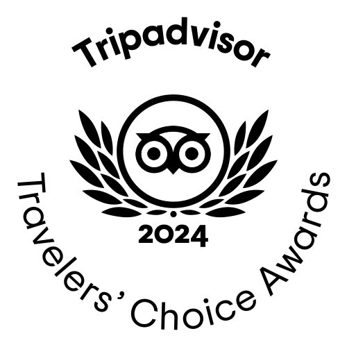 Tripadvisor Travelers' Choice Award 2024 with owl symbol.